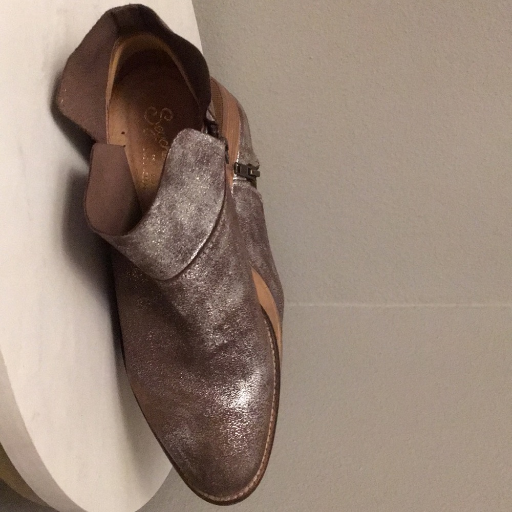 Distressed Metallic Booties - Picture 5 of 8